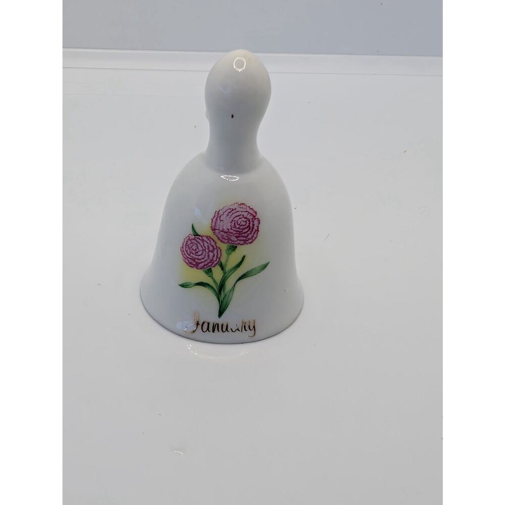 Russ Berrie & Co. Month Of January Miniature 2” Bell Vintage